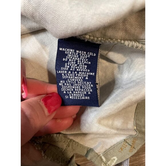 Havana Jacks Cafe Green Tropical Floral Short Sleeved Button Up Top - Picture 6 of 10